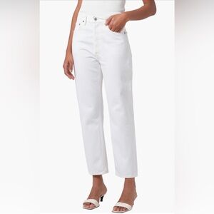 AGOLDE Riley High Rise raw hem bottom
Classic White Women's Jeans